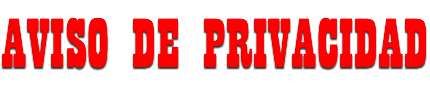 AVISO DE PRIVACIDAD